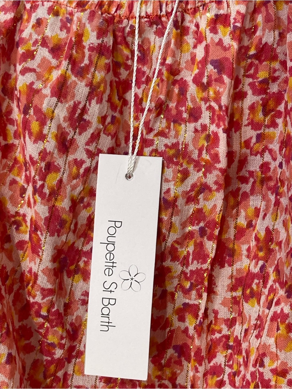 NWT - Poupette St. Barth One-Shoulder Floral Mini Dress - Size M - Picture 3 of 5